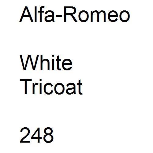 Alfa-Romeo, White Tricoat, 248.